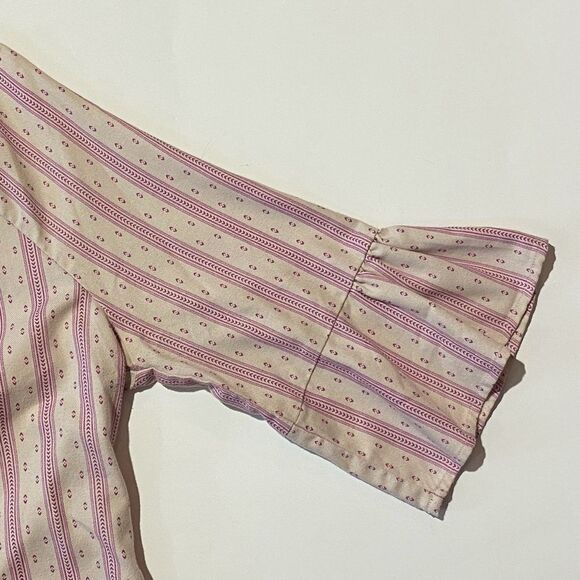 Bit & Bridle Western Cowgirl Equestrian Peasant Top W/ Bell Sleeves Women's Med. - Picture 6 of 13